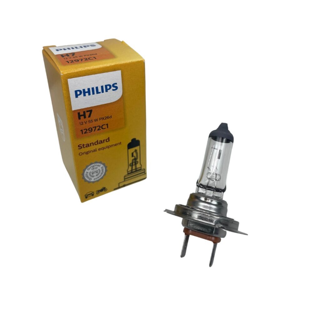 8711500879875-168-1-1_square Philips Globe H7 12V 12972C1 Headlight, 12V 55W