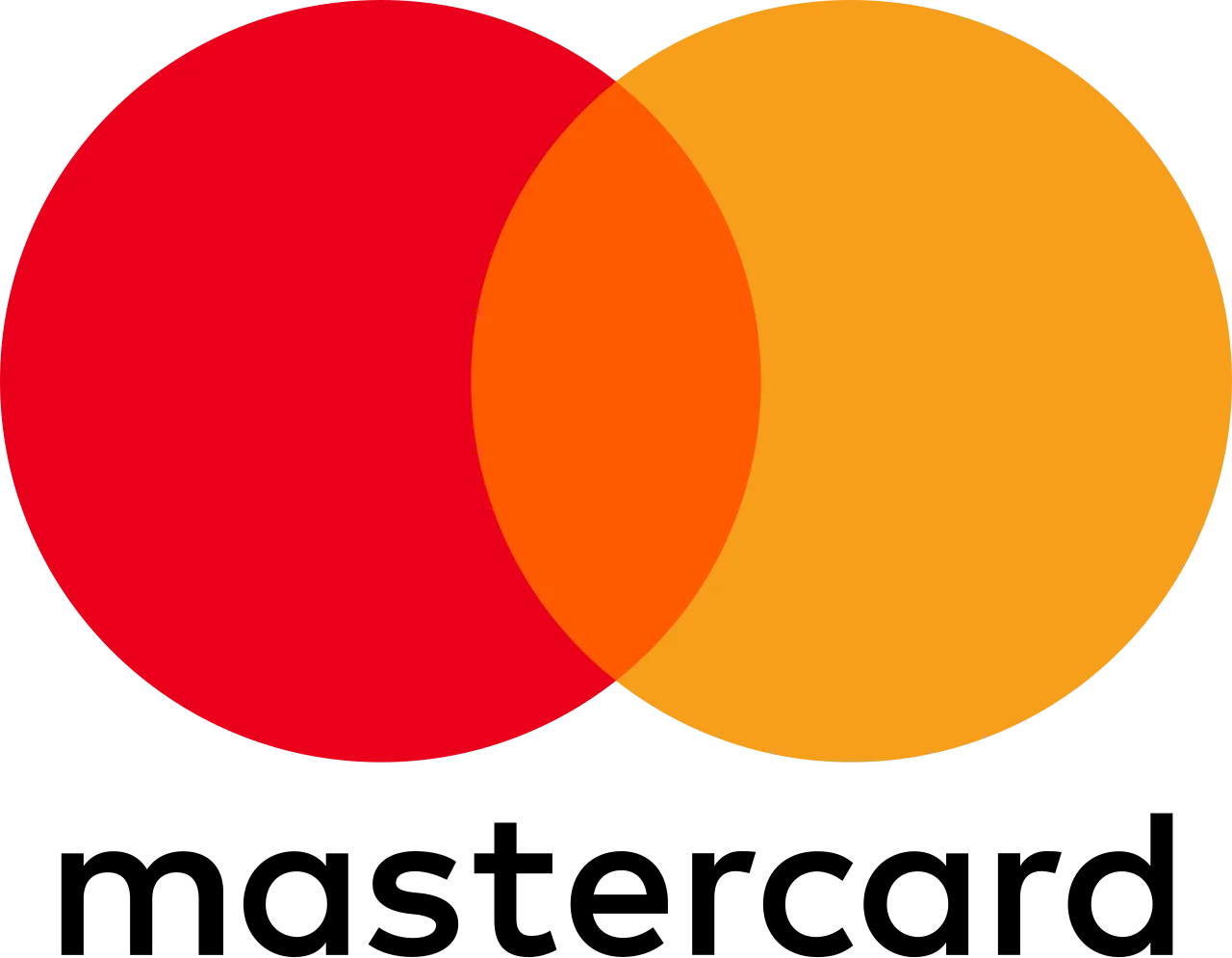 Logo mit rotem und orangefarbenem Symbol