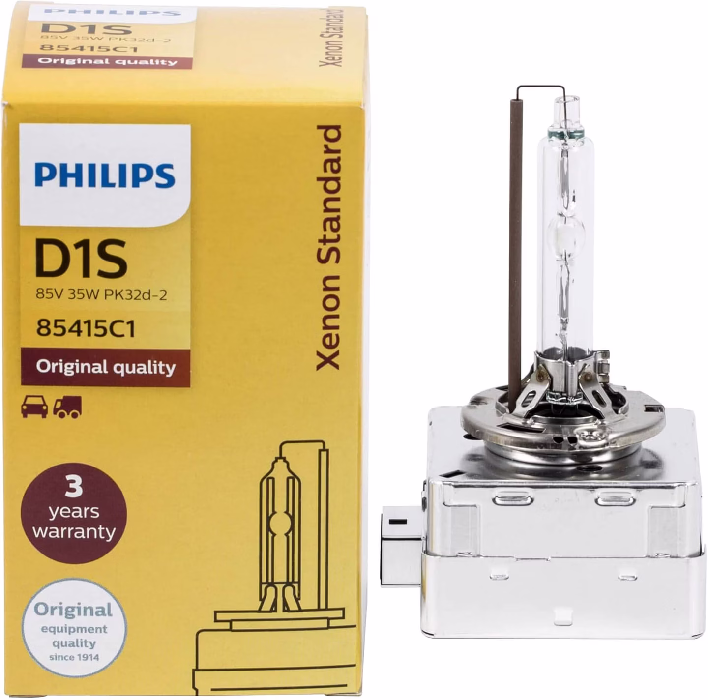 Philips D1S Standard Xenon - 85415C1 - 12/24V 35W PK32d-2