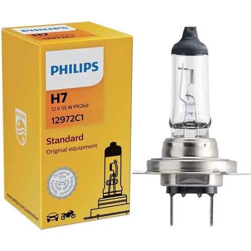 Philips Globe H7 12V 12972C1  Headlight, 12V 55W